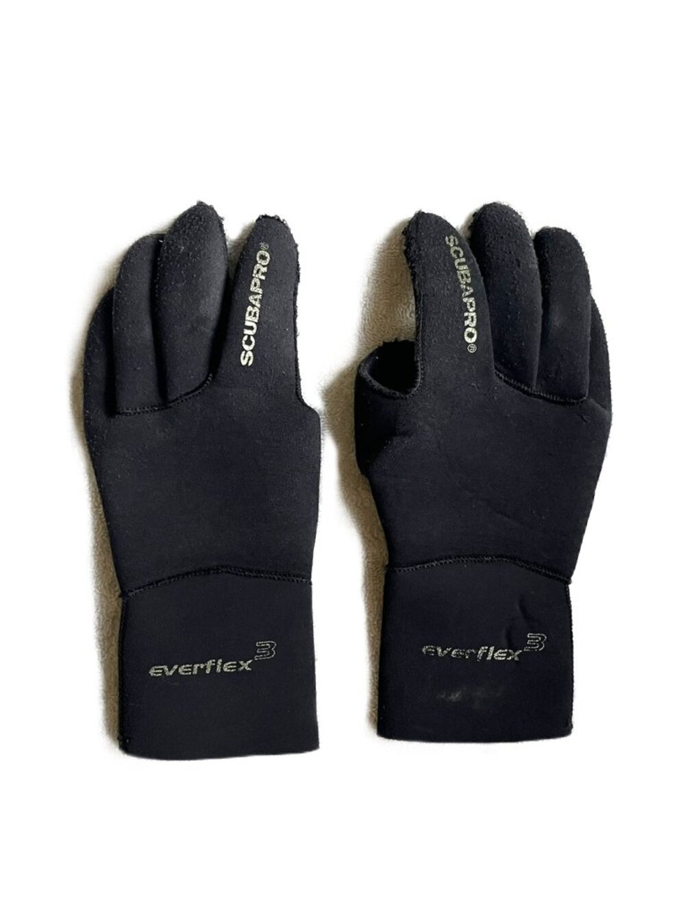 Scubapro Neoprene Dive 3mm Gloves Size Small | 90% Neoprene 10% Nylon | Black